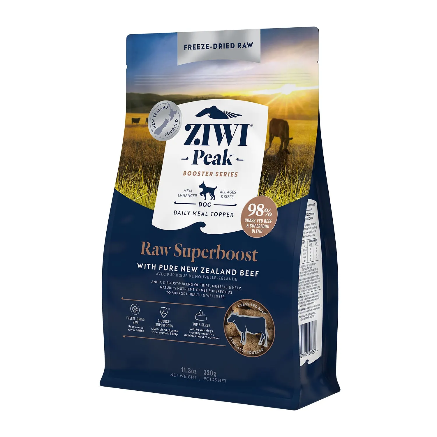 ZIWI Peak Freeze Dried Dog Superboost Beef