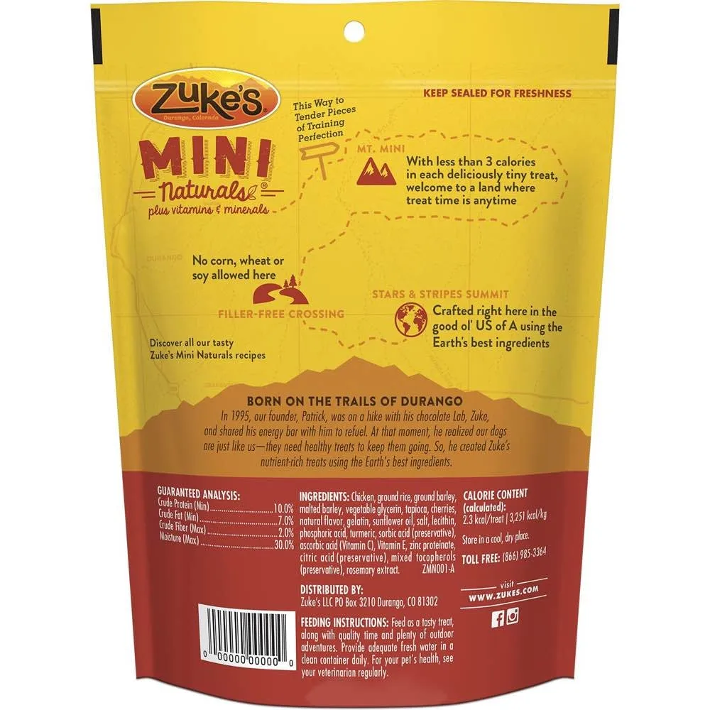 Zuke's Mini Naturals Chicken Recipe Dog Treats 170g